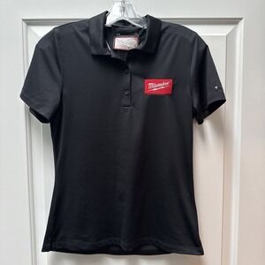 Under Armour Milwaukee Tool Women's Polo Shirt Size Small Black Short Sleeve